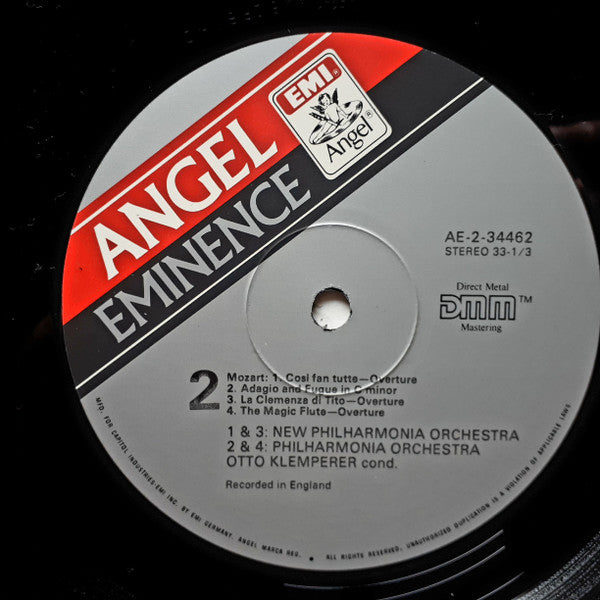 Wolfgang Amadeus Mozart - Six Overtures / Masonic Funeral Music / Adagio And Fuge In C Minor (vinyl) | Near Mint (NM) Near Mint (NM)-