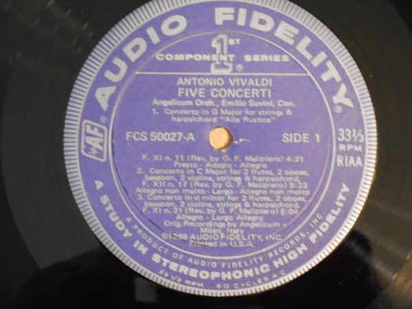 Antonio Vivaldi - Five Concerti | Near Mint (NM) Excellent (EX)-