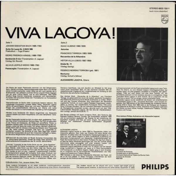 Alexandre Lagoya - Viva Lagoya ! | Near Mint (NM) Near Mint (NM)-