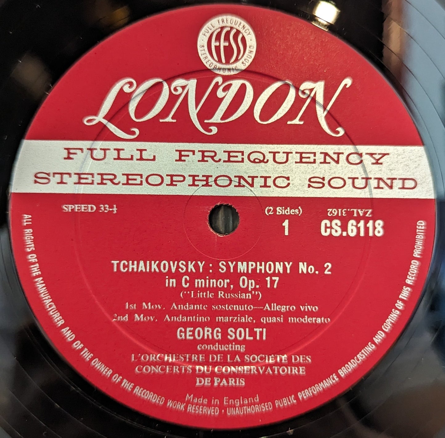 Pyotr Ilyich Tchaikovsky - Symphony No. 2 In C Minor, Opus 17 ("Little Russian") | Near Mint (NM) Near Mint (NM)-