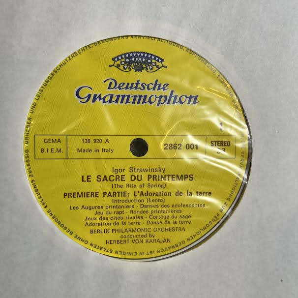Herbert von Karajan - Le Sacre Du Printemps (VINYL) |-