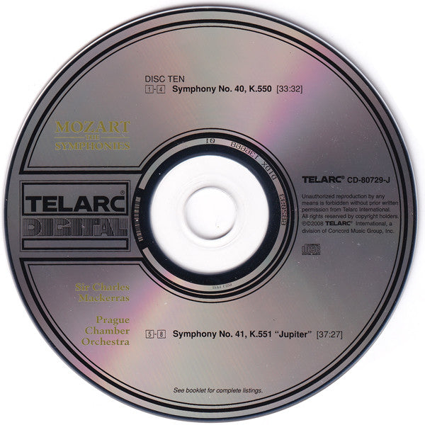 Wolfgang Amadeus Mozart - The Symphonies (10x CD Telarc – CD 80729) | USED Near Mint (NM or M-) Near Mint (NM)-