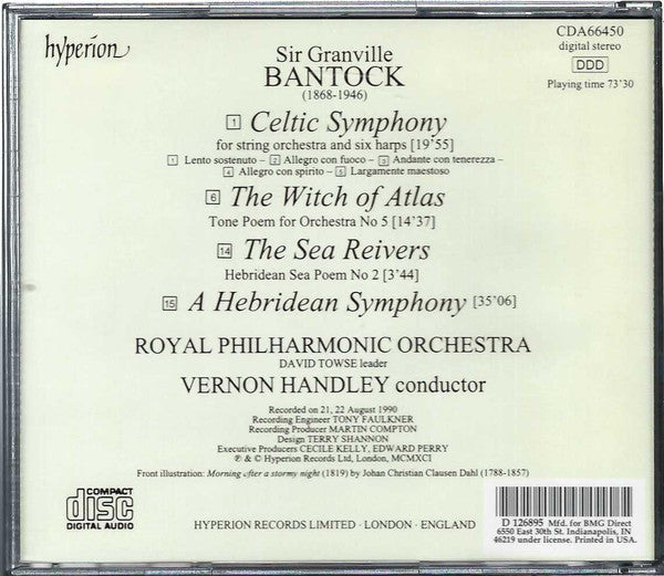 Granville Bantock - Hebridean Symphony / Celtic Symphony / The Witch Of Atlas / The Sea Reivers | Near Mint (NM)-
