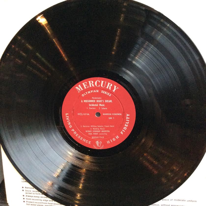 Felix Mendelssohn-Bartholdy : Paul Paray, Detroit - A Midsummer Night's Dream, Incidental Music; Symphony No. 5 "Reformation" (VINYL) | Near Mint (NM or M-)-