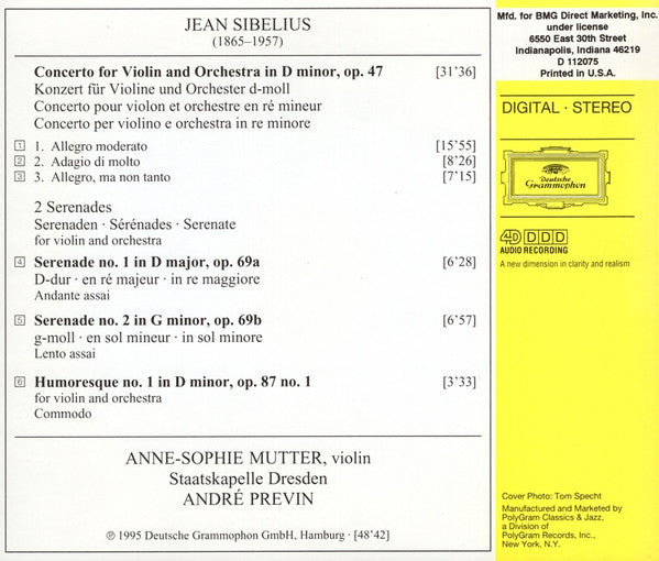 Jean Sibelius - Violinkonzert (CD) | Near Mint (NM) Near Mint (NM)-