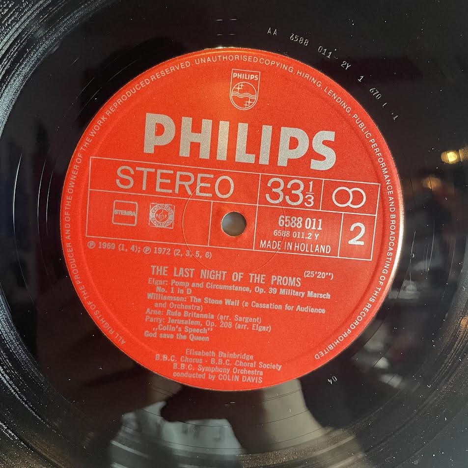 Sir Colin Davis - At The Last Night Of The Proms | Near Mint (NM) Very Good Plus (VG+)-