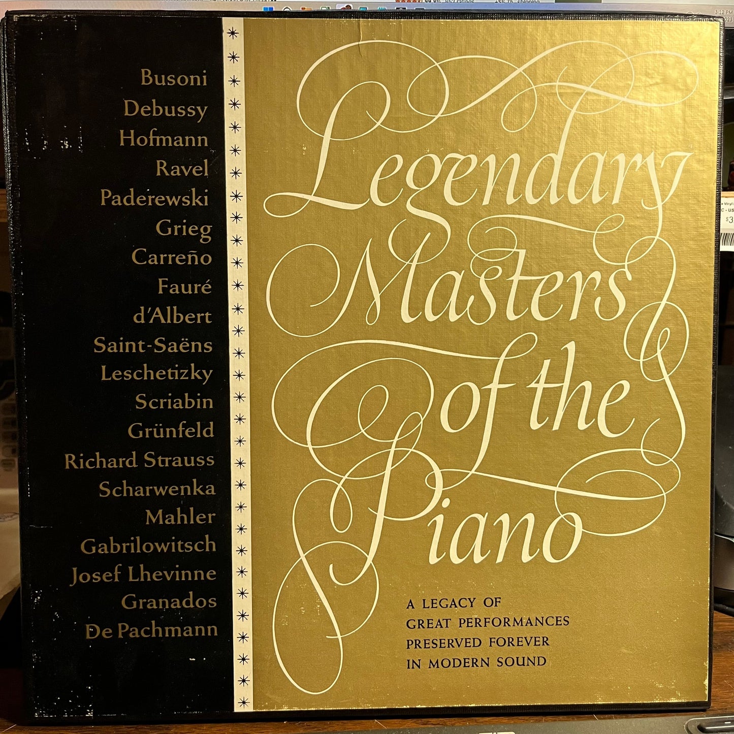 Various - Legendary Masters Of The Piano (3xVINYL BOX) | Near Mint (NM) Excellent (EX)-