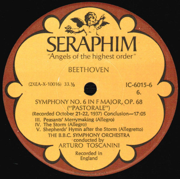 Arturo Toscanini - Beethoven: Symphonies Nos. 1, 4 & 6 ("Pastorale") *BOX* | Near Mint (NM) Excellent (EX)-