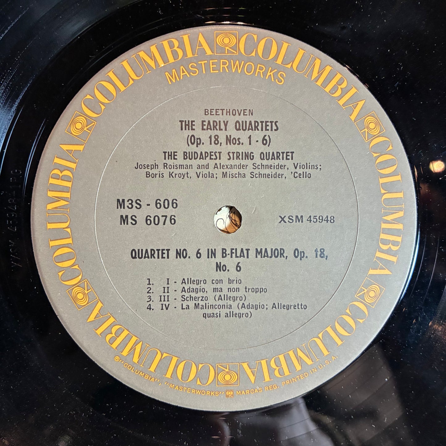 Ludwig van Beethoven - The Early Quartets, Opus 18, Nos. 1–6 (3x VINYL) | Very Good Plus (VG+) Very Good Plus (VG+)-