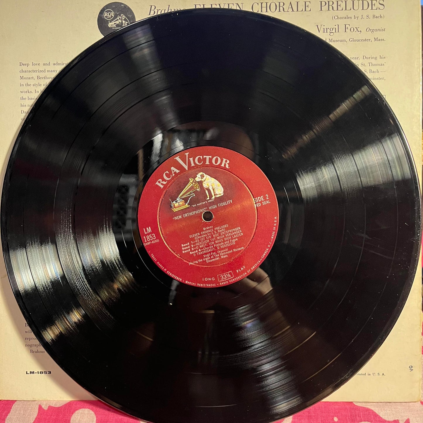 Johannes Brahms - Eleven Chorale Preludes (Complete) | Very Good Plus (VG+) Very Good Plus (VG+)-
