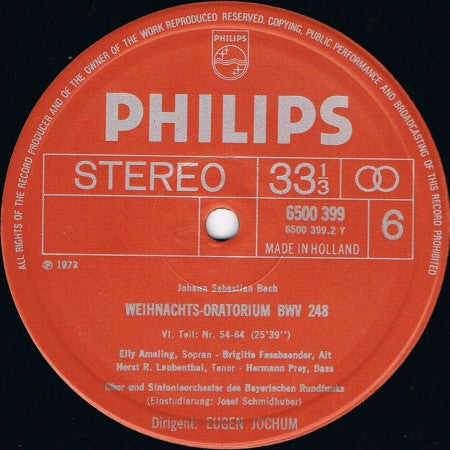 Johann Sebastian Bach - Weihnachts-Oratorium | Near Mint (NM) Near Mint (NM)-