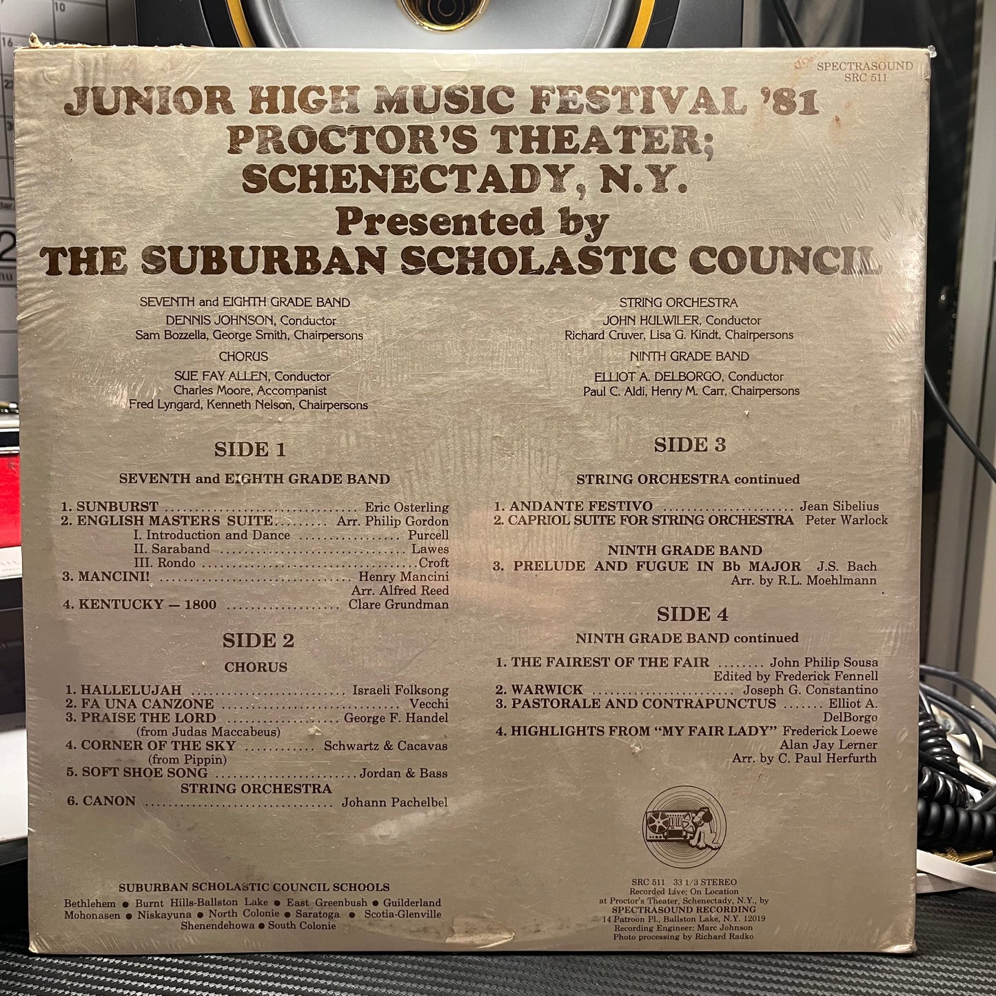 The Suburban Scholastic Counscil - Junior High Music Festival '81 Proctors Theater Schenectady NY | Mint (M) Excellent (EX)-