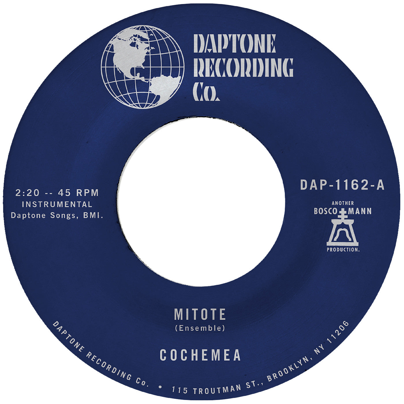 Cochemea - Mitote B/W Dilo (VINYL 7") | Mint (M) Mint (M)--