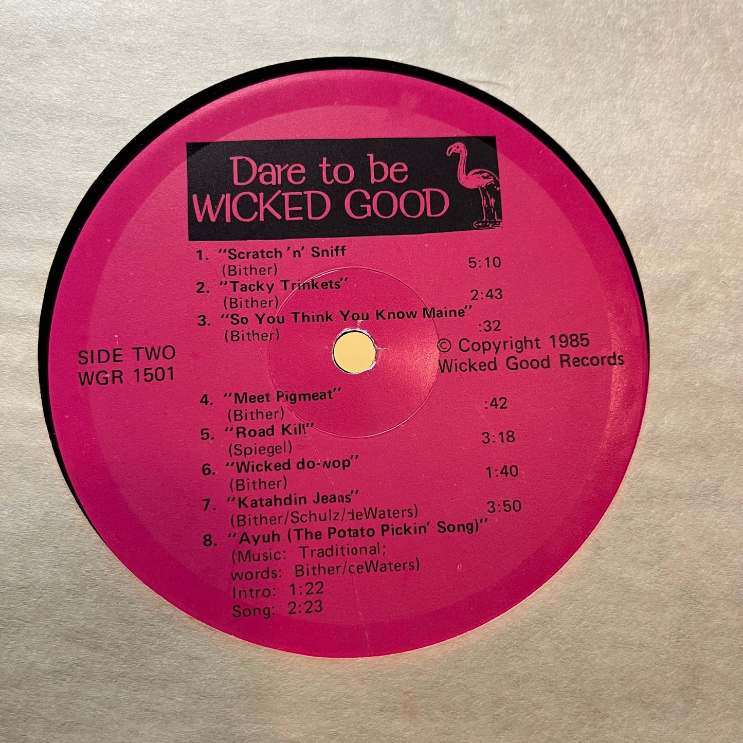 The Wicked Good Band - Dare To Be Wicked Good (VINYL LP WICKED GOOD WGR 1501 1985) | USED Near Mint (NM or M-) Near Mint (NM)-