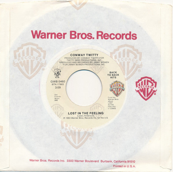 Conway Twitty - The Rose / Lost In The Feeling | Near Mint (NM) Very Good Plus (VG+)-