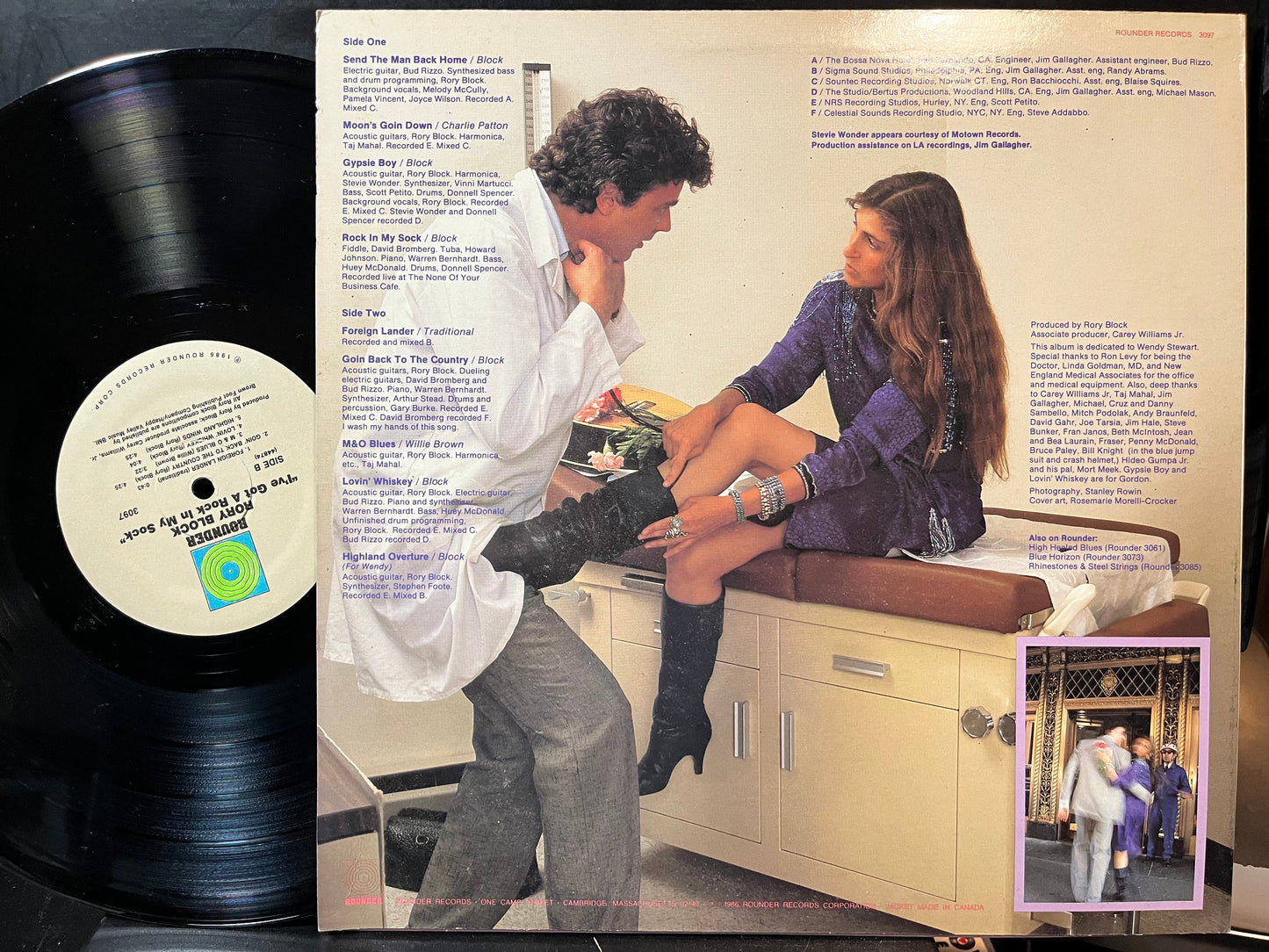 Rory Block - I've Got A Rock In My Sock! (VINYL LP ROUNDER 3097 1986) | USED Near Mint (NM or M-) Near Mint (NM)-