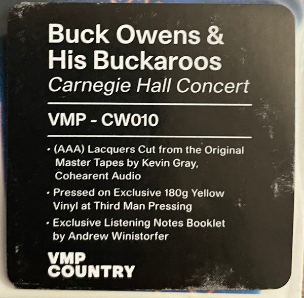 Buck Owens And His Buckaroos - Carnegie Hall Concert | Mint (M) Mint (M)-