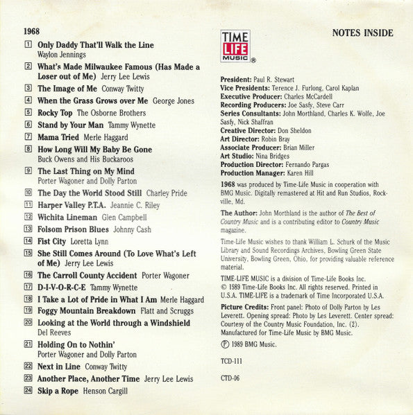 Country USA 1968 (CD) | Mint (M) Mint (M)-