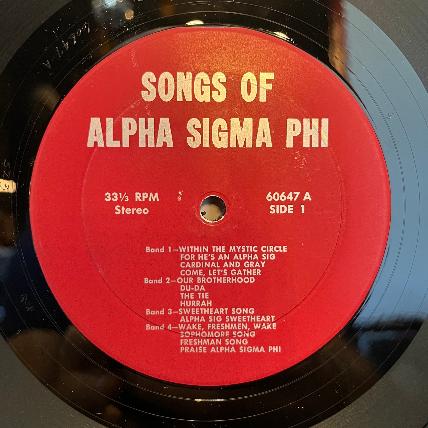 Alpha Sigma Phi - Songs Of Alpha Sigma Phi | Excellent (EX) Very Good Plus (VG+)-