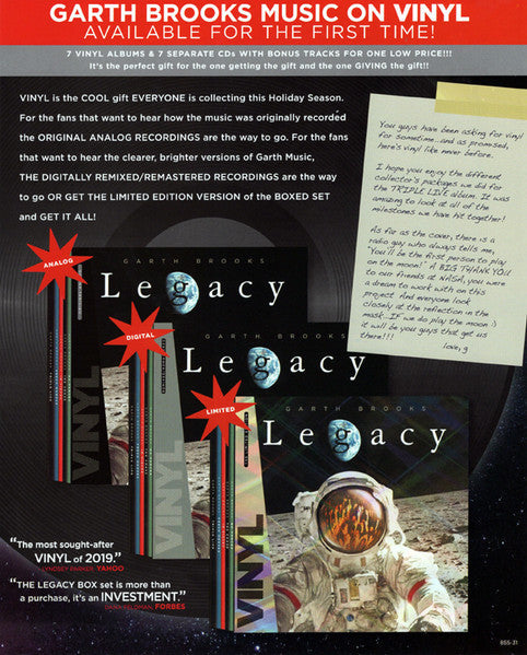 Garth Brooks - Legacy - Remixed / Remastered (BOX SET) | NEW Mint (M) Near Mint (NM)-