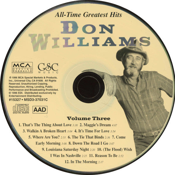 Don Williams (2) - 36 All-Time Greatest Hits (3xCD) | Near Mint (NM) Near Mint (NM)-