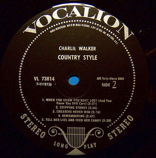 Charlie Walker (2) - Country Style | Near Mint (NM) Near Mint (NM)-
