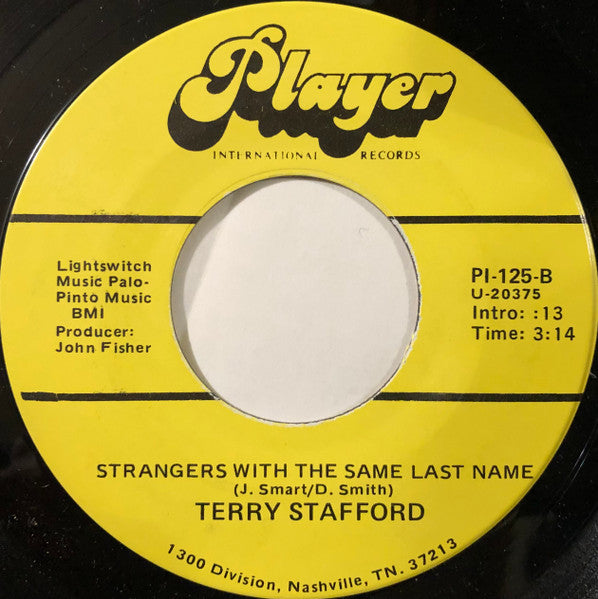 Terry Stafford - They’re Growing Grass In The Old Corn Field / Strangers With The Same Last Name | Near Mint (NM) Generic-