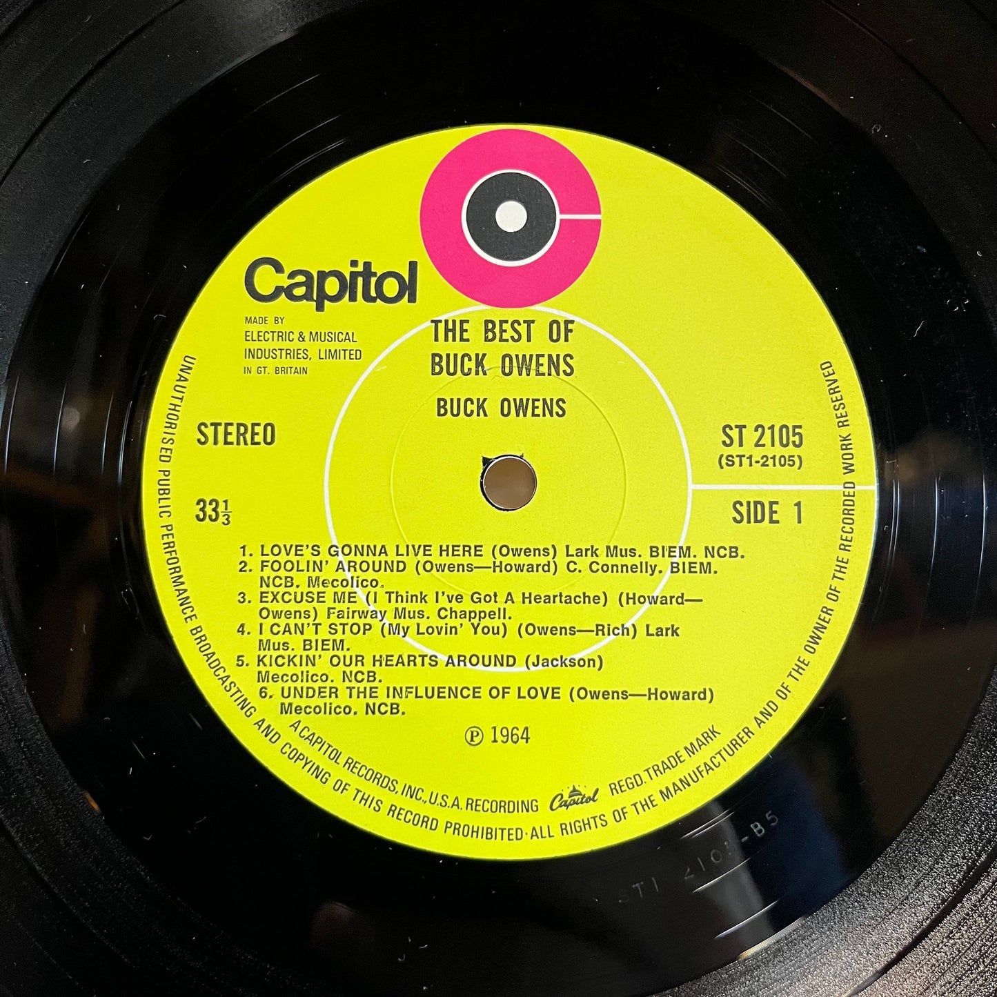 Buck Owens - The Best Of Buck Owens (UK VINYL) | Near Mint (NM) Near Mint (NM)-