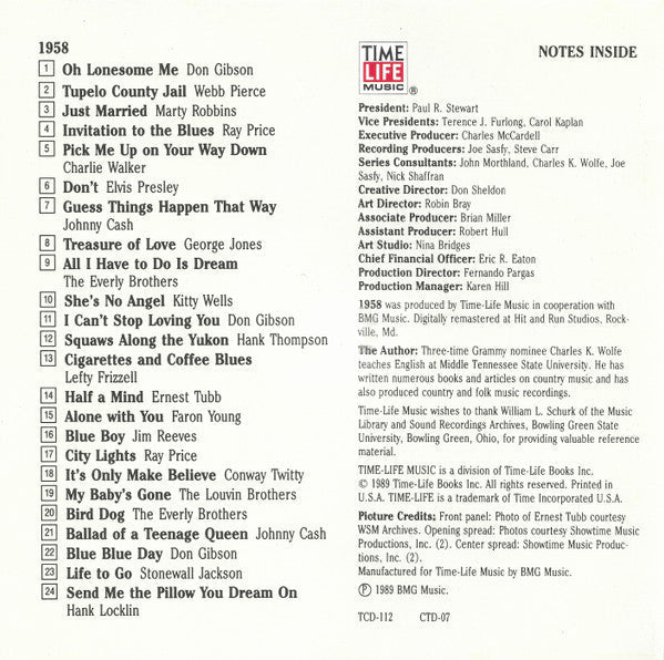 Various - Country USA 1958 (CD) | Near Mint (NM) Near Mint (NM)-