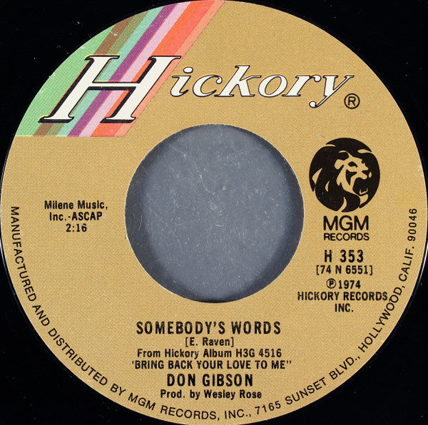 Don Gibson - Don't Stop Loving Me | Near Mint (NM) Generic-