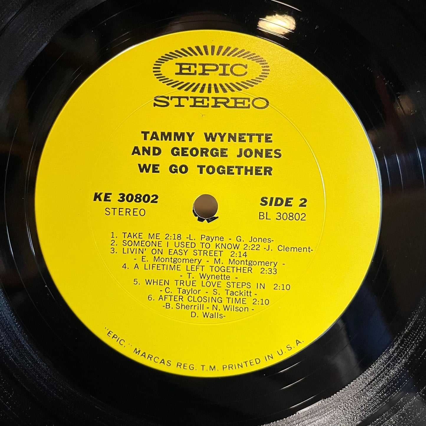 George Jones & Tammy Wynette - We Go Together (VINYL) | Near Mint (NM) Excellent+ (EX+)-