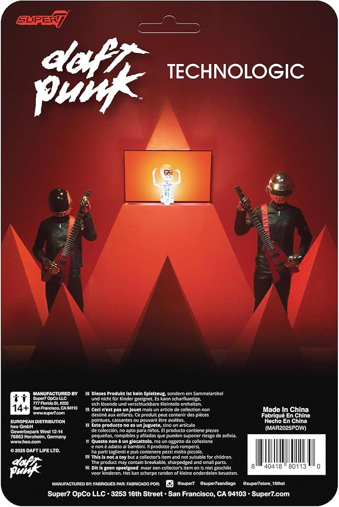 Daft Punk - (PRE-ORDER 12/6/25) Super7 Daft Punk Reaction Figures Wave 01 - Human After All Action Figure |--