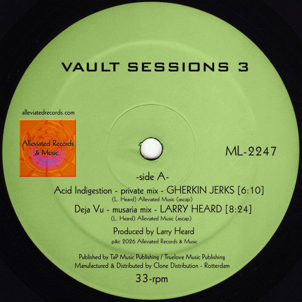 Larry Heard - Vault Sessions 3 (VINYL 12") |-