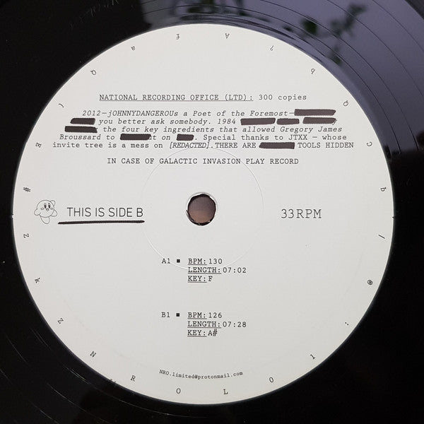 Foremost Poets - Classified Dance Test 212 (VINYL) | Mint (M) Generic-