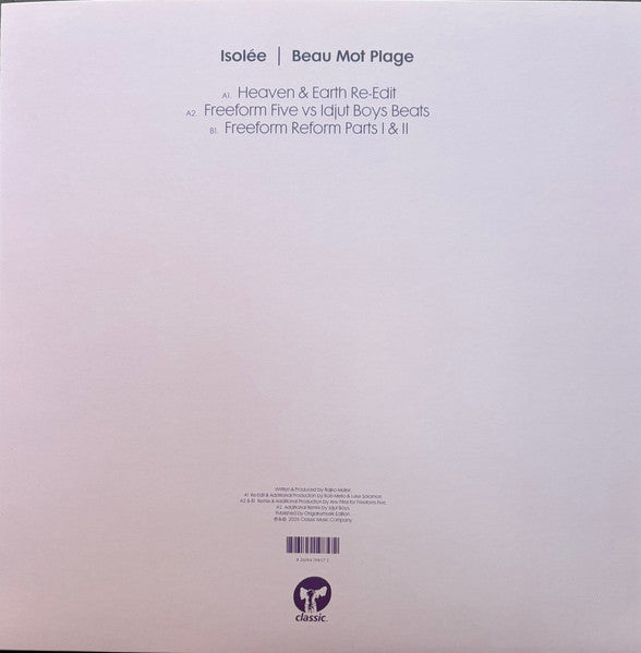Isolée - Beau Mot Plage (Remixes)(VINYL) | Mint (M) Mint (M)-