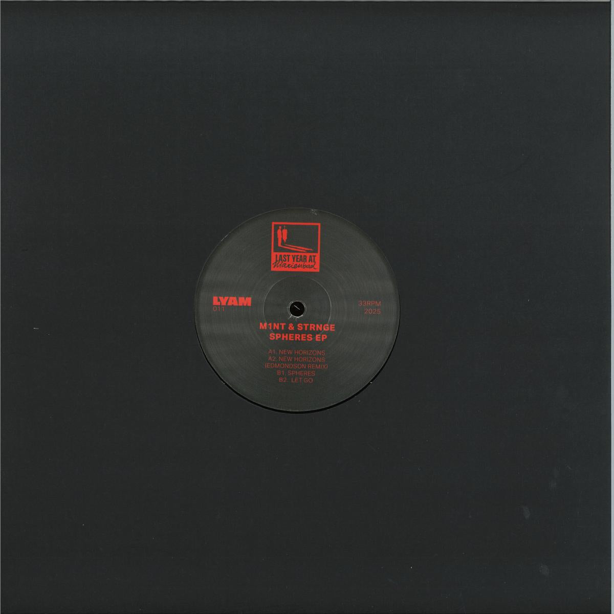 M1NT & STRNGE - Spheres EP (VINYL 12" Last Year In Marienbad LYAM011) | NEW Mint (M) Mint (M)-