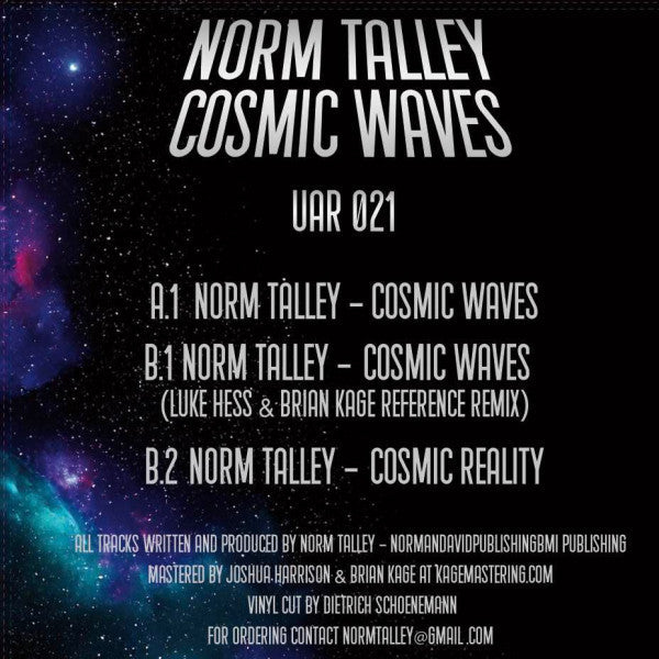 Norm Talley - Cosmic Waves (12" VINYL) | Mint (M) Mint (M)-