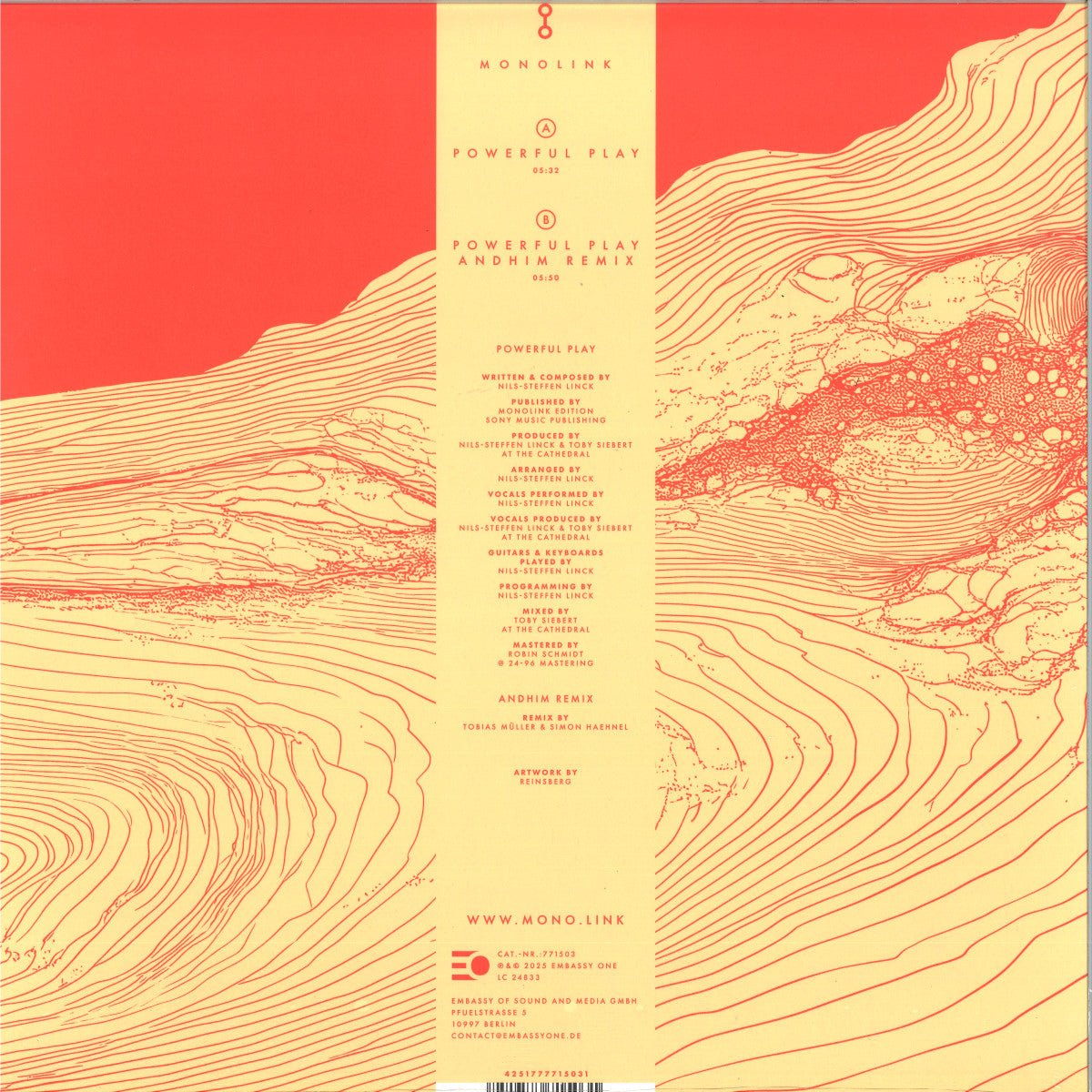 Monolink - Powerful Play (VINYL 12" Embassy of Music 771503 2025) | NEW Mint (M) Mint (M)-