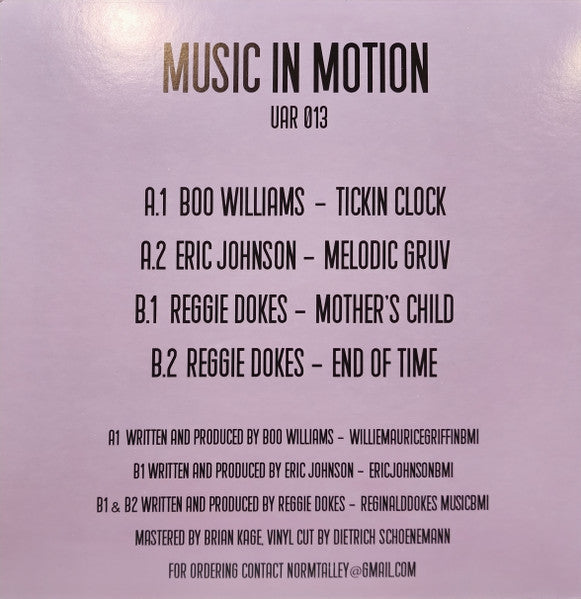 Various - Music In Motion (12") | Mint (M) Mint (M)-