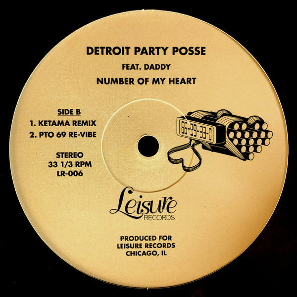 Detroit Party Posse Feat. Daddy (44) - Number Of My Heart | Mint (M) Generic-