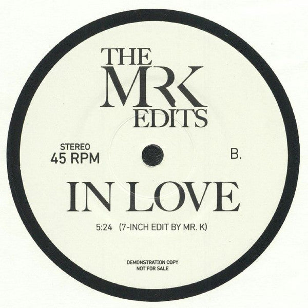 Felix Leo / In Love (Mr K Edits)(7" VINYL) | Mint (M) Generic-
