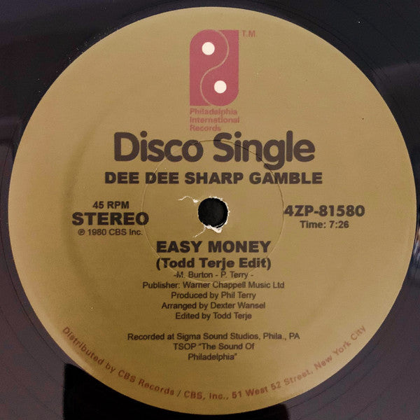 Dee Dee Sharp Gamble - Easy Money (12" VINYL) | Mint (M) Mint (M)-