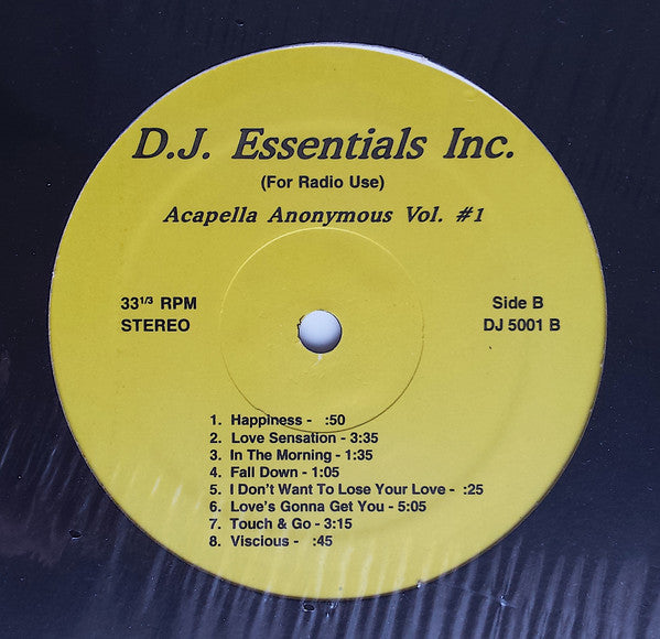 Acapella Anonymous Vol. #1 | Mint (M) Generic-