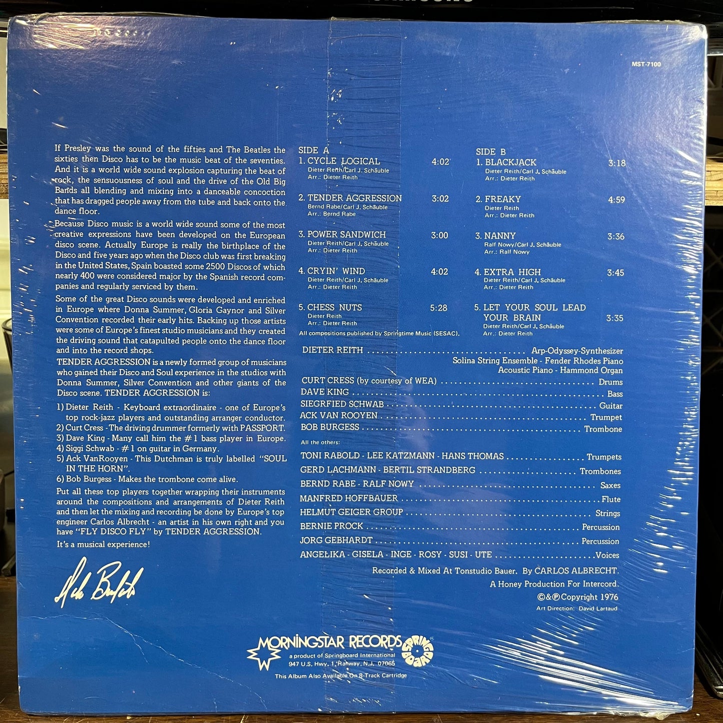 Tender Aggression - Fly Disco Fly (LP) | Mint (M) Excellent (EX)-