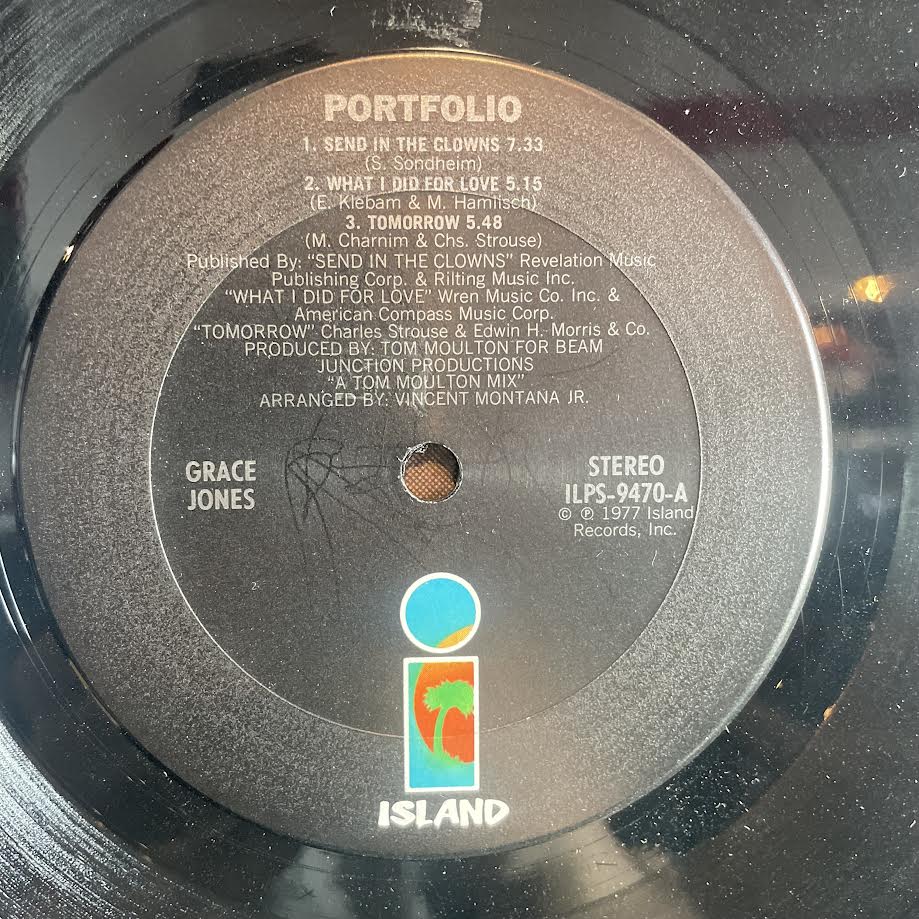 Grace Jones - Portfolio (VINYL) | Excellent (EX) Very Good Plus (VG+)-