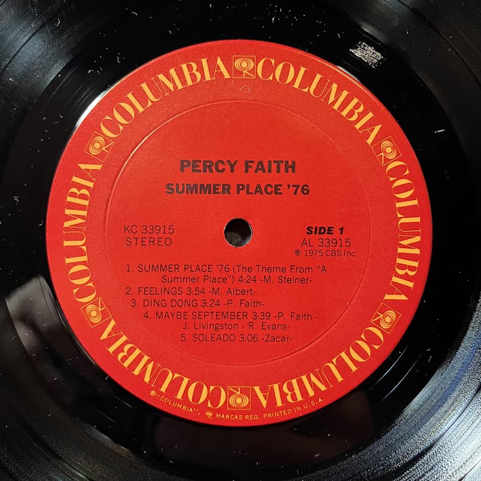 Percy Faith - Summer Place '76 ( VINYL) | Near Mint (NM) Near Mint (NM)-