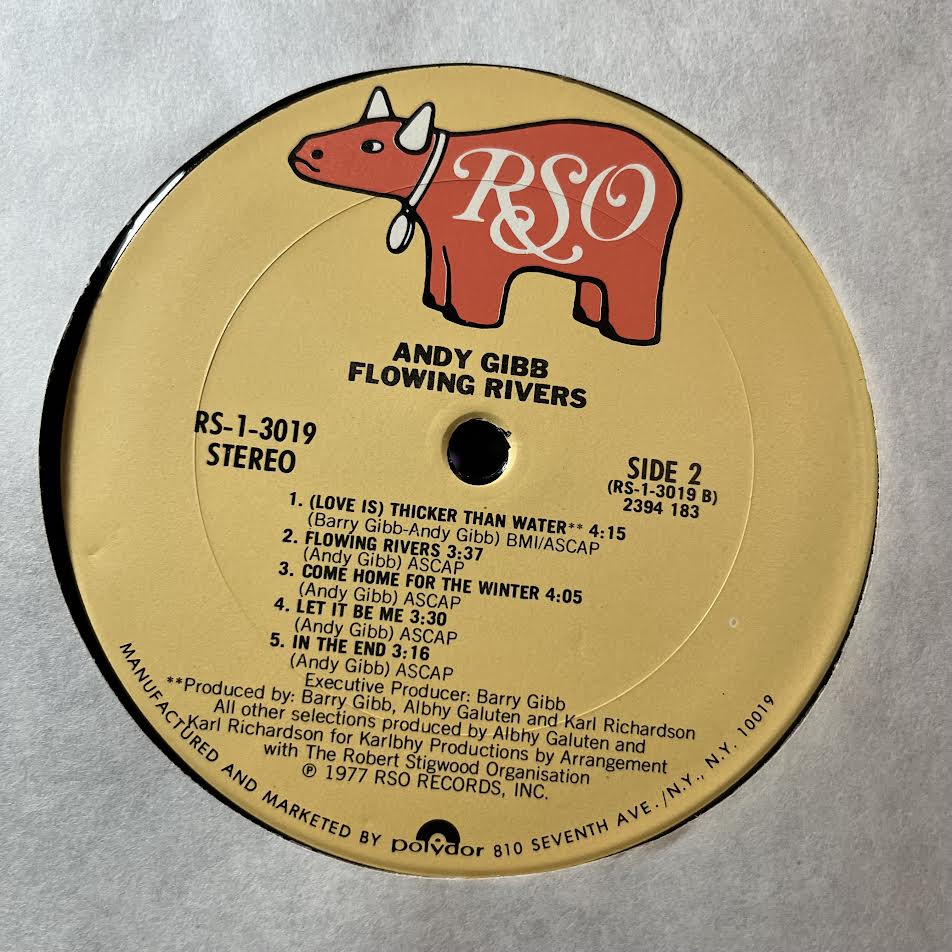 Andy Gibb - Flowing Rivers (VINYL) | Near Mint (NM) Near Mint (NM)-