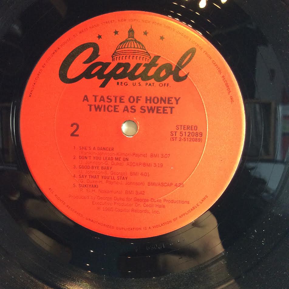 A Taste Of Honey - Twice As Sweet (VINYL LP Capitol Records – ST-512089) | USED Near Mint (NM) Excellent (EX)-