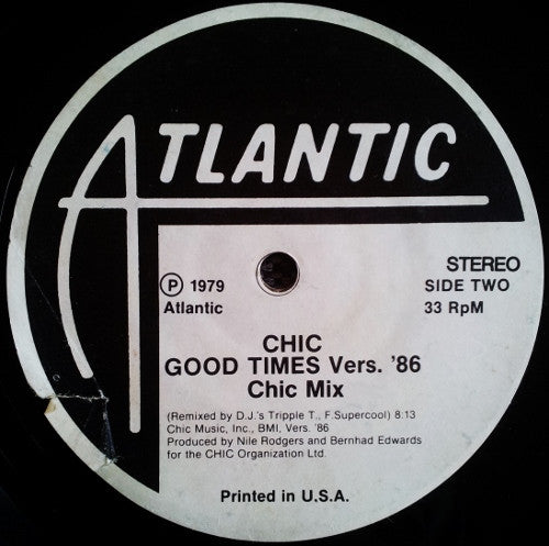 Chic - Good Times / Good Times Vers.'86 | Mint (M) Generic-