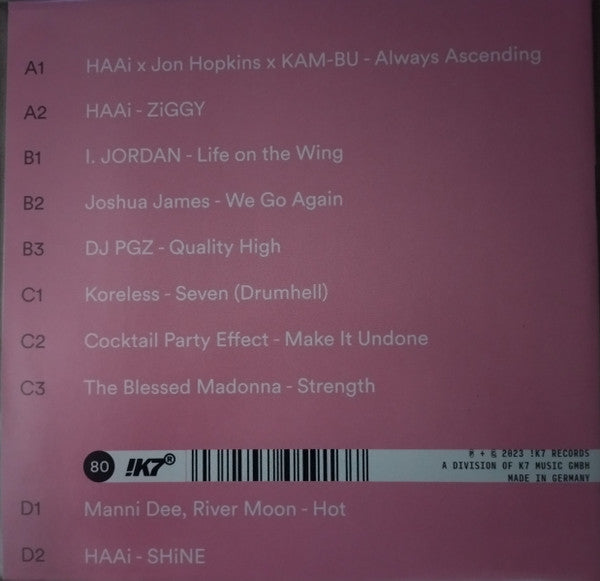 HAAi - DJ Kicks (2LP) | Mint (M) Mint (M)-